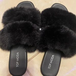 Top moda fur slides